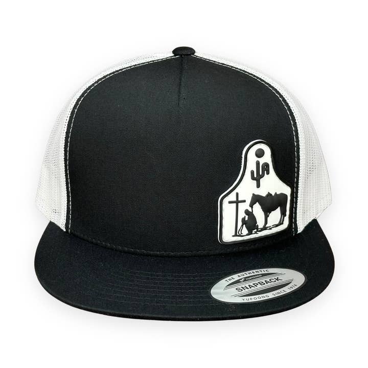 Cowboy Bij Het Kruis Mesh Snapback Pet 2024 voor wholesale door Cactus Alley Hat Co.