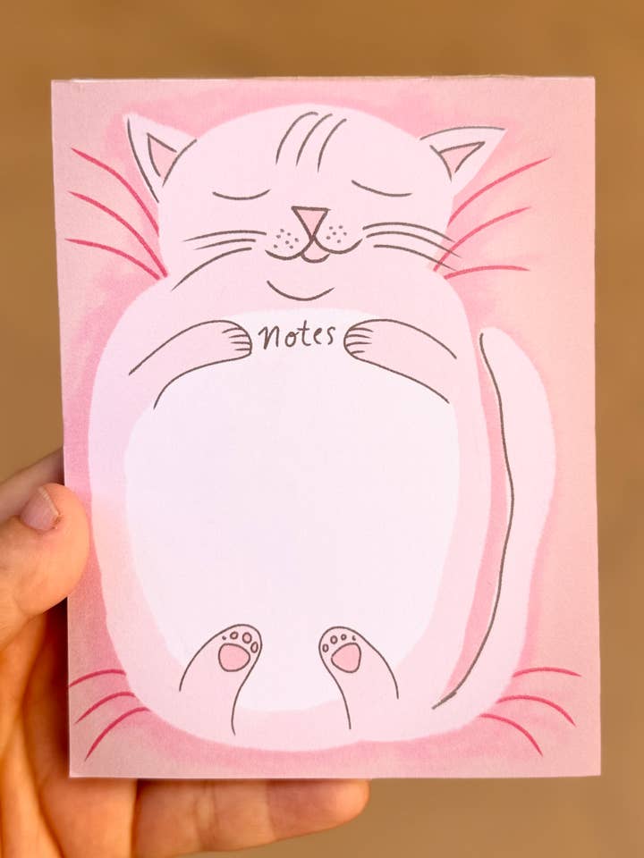 Kat Nap Notepad for engroshandel hos Courtney Beyer Design