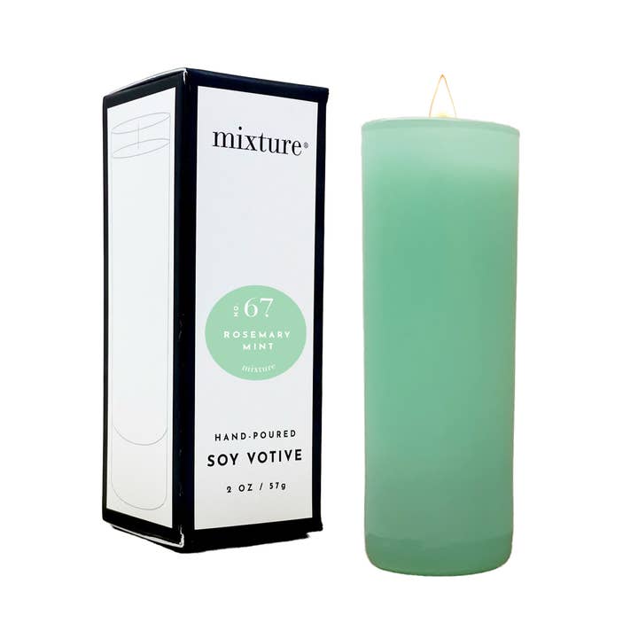 Mixture Home - Wholesale Votive Candle - 2 oz Seafoam Votive