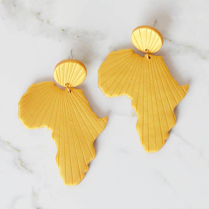 Orecchini Africa Clay per la vendita all'ingrosso da parte di ShopConsciously