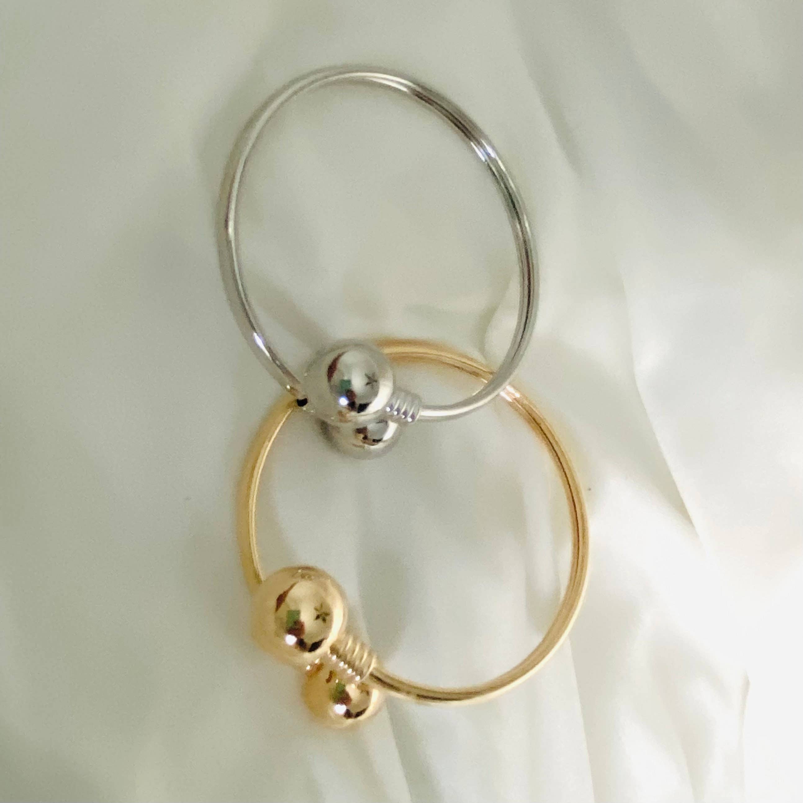 Housegoldjewelry – Engroshandel Manchetarmbånd – Dobbelt bolden armbånd, åben Cuff armbånd, bolden ende Cuff armbånd5