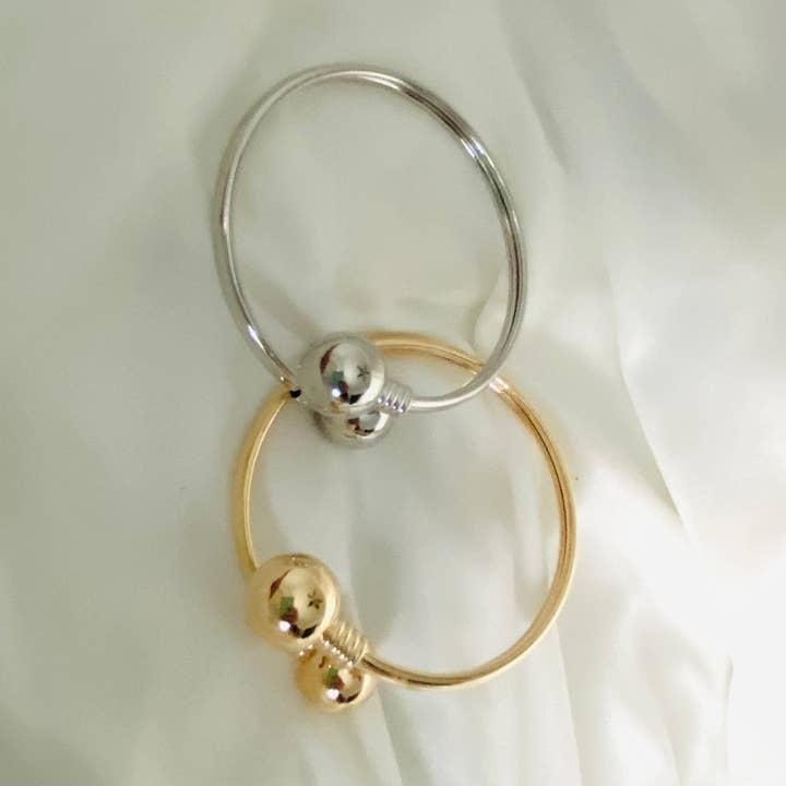 Housegoldjewelry – Engroshandel Manchetarmbånd – Dobbelt bolden armbånd, åben Cuff armbånd, bolden ende Cuff armbånd5