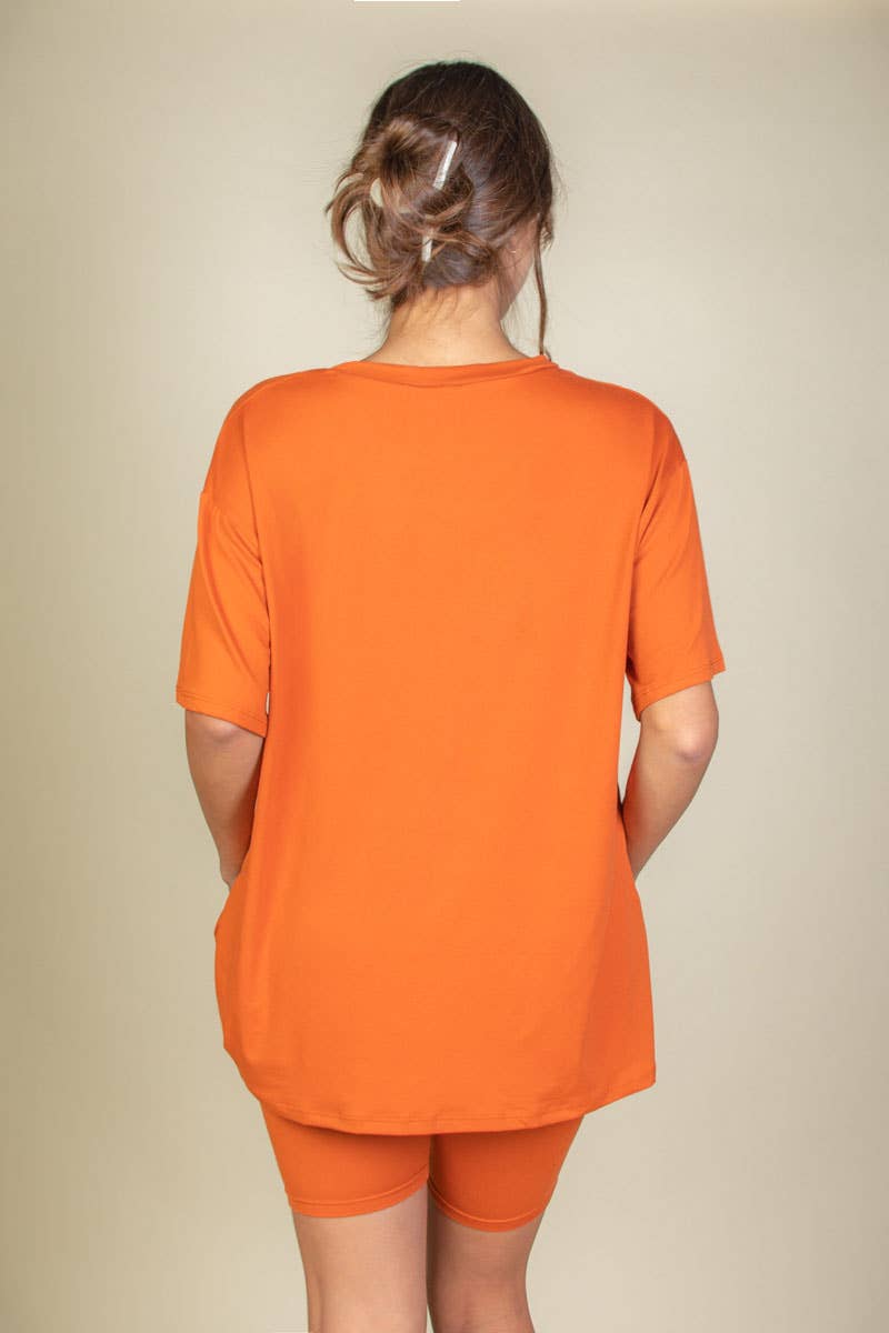 CAPELLA APPAREL - Wholesale Activewear Set - Women's - Loose Fit Top & Bike Shorts Set17