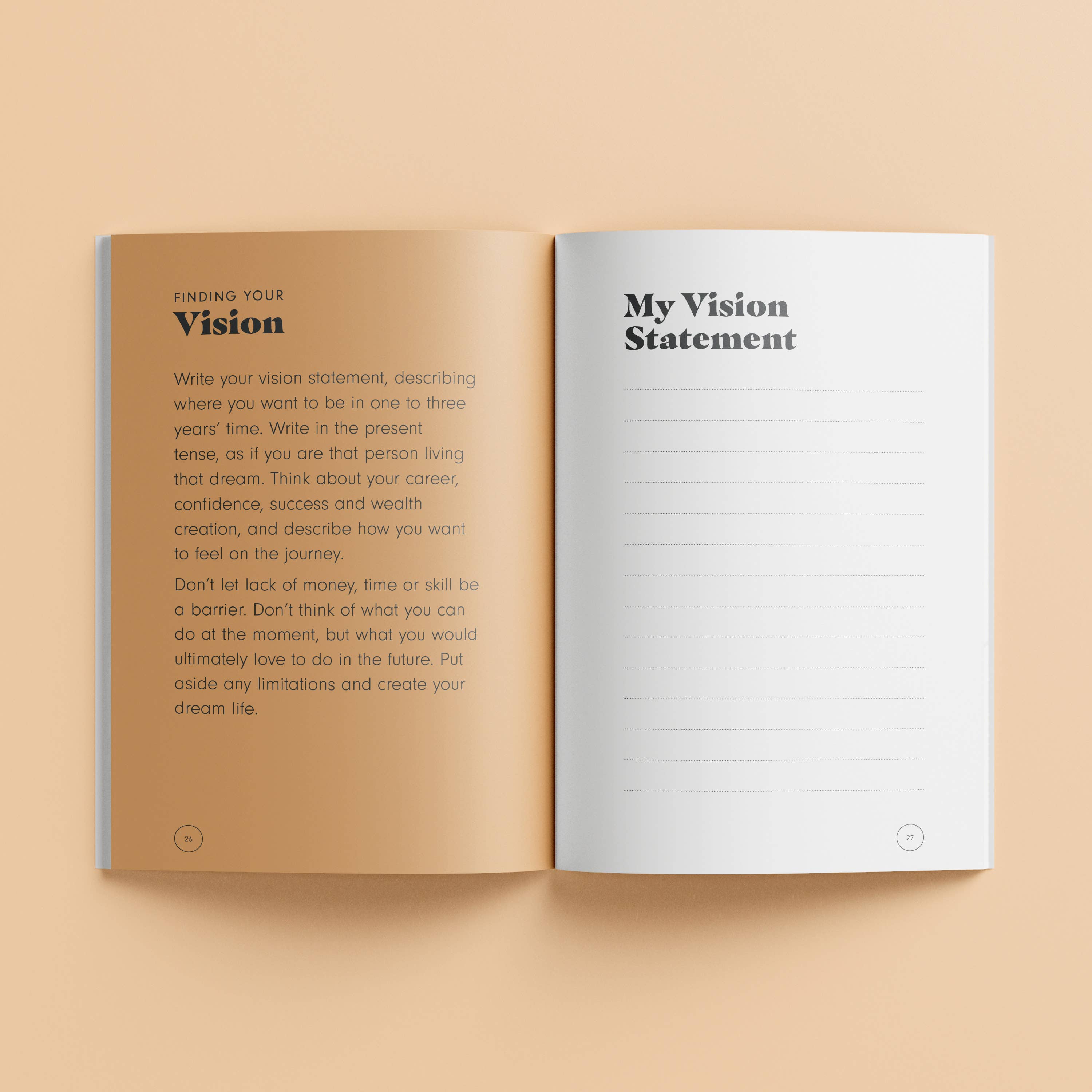 Hinkler USA - Vente Journal intime - Kit complet de tableau de vision Objectifs de vie3