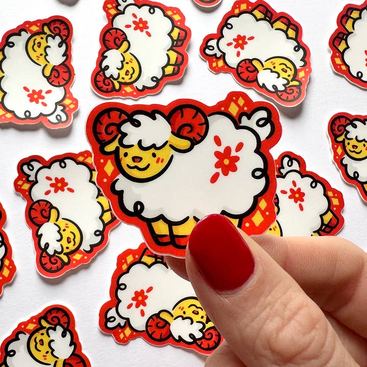 Sheep Zodiac Mini Sticker for wholesale by Shop Emily M