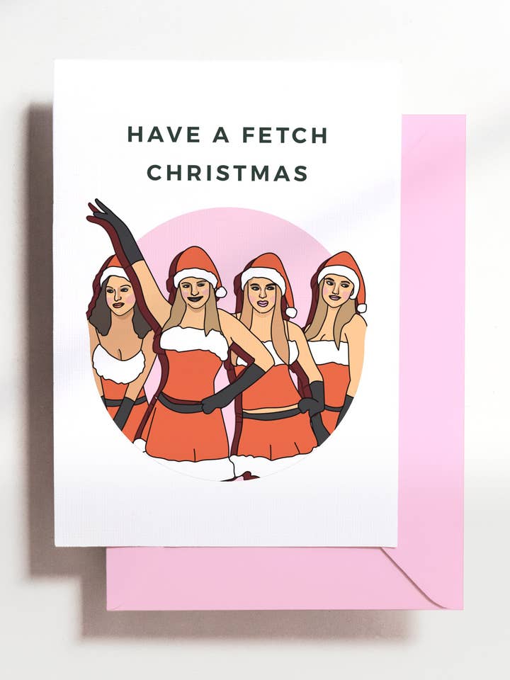 Gemene meisjes vakantiekaart voor wholesale door Haven Print Co.