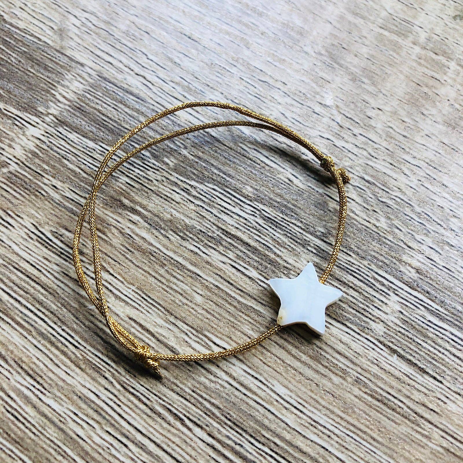 YSIE - Wholesale Beaded Bracelet - Kids - Adjustable cord bracelet for children Mother-of-Pearl Camille5