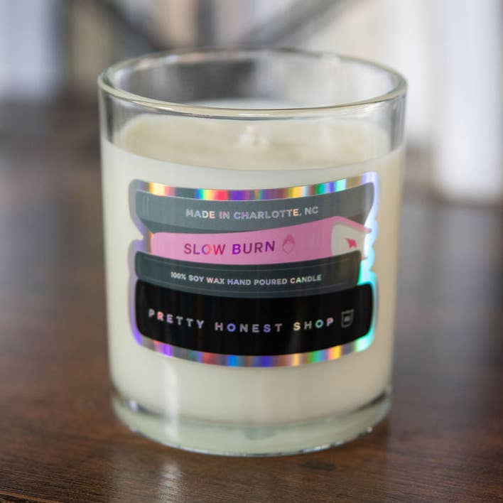 Slow Burn Book Candle for wholesale by Pretty Honest Candles