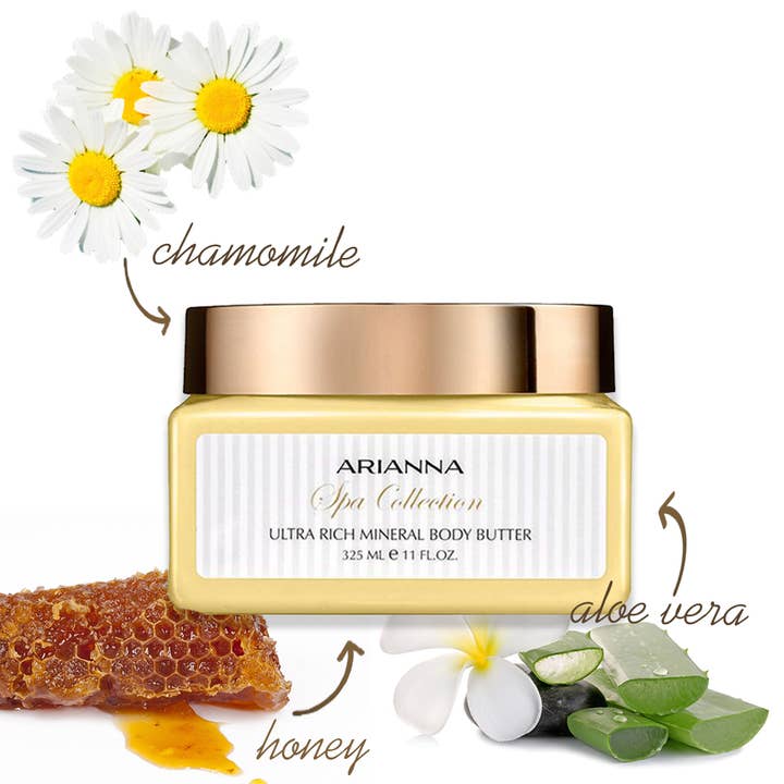 Arianna Skincare - Wholesale Body Balm/Butter - Milk and Honey Mineral Body Butter