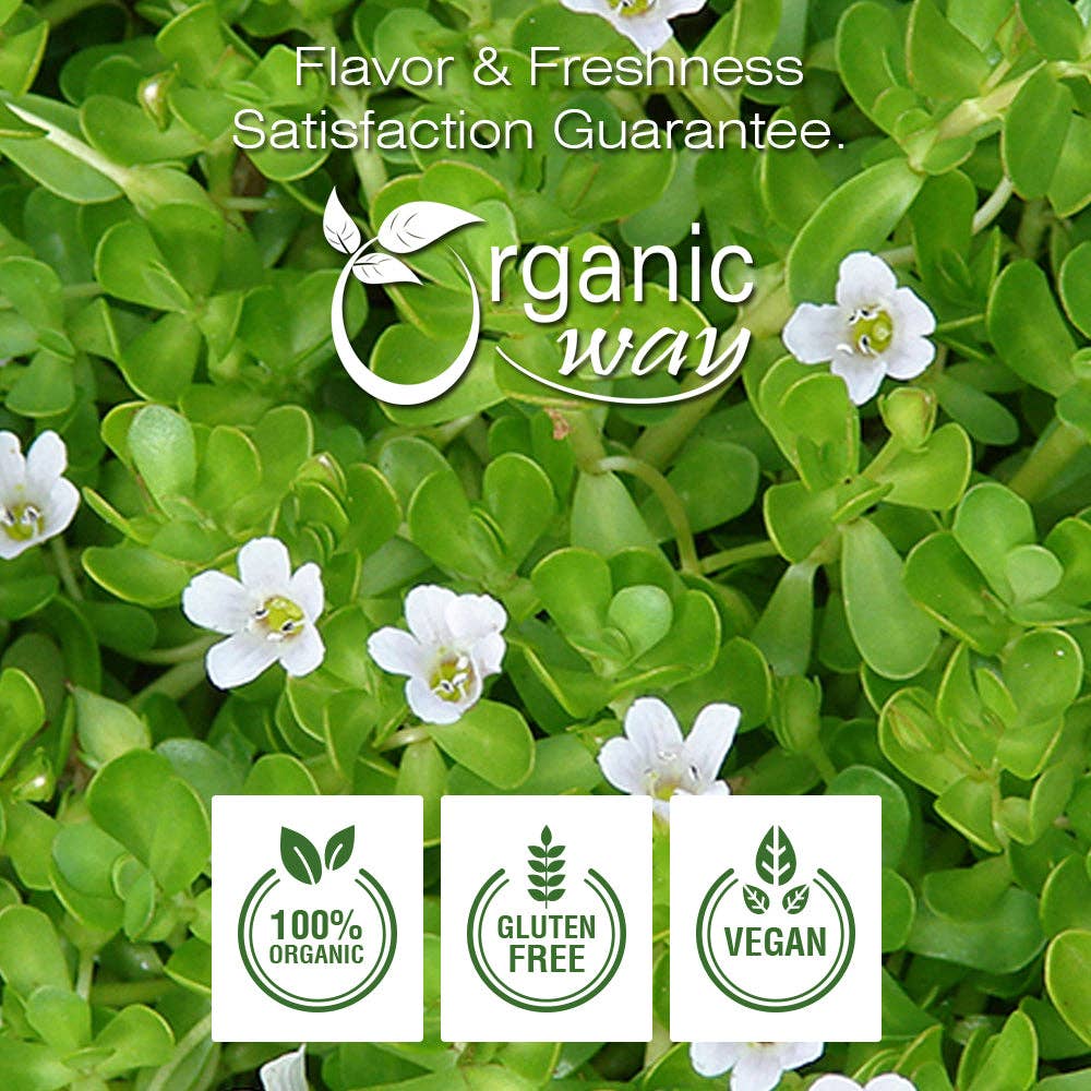 Organic Way LLC - Wholesale Protein/Superfood Powder - Brahmi Leaf Powder (Bacopa Monnieri) - Kosher Certified | Raw, Vegan, Non GMO & Gluten Free | USDA Certified | Origin - India7