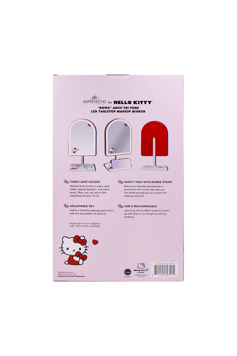 PINEAPPLE Beauty - Wholesale Vanity Mirror - Impressions Vanity IVMM-HKBOWSM454-RED Bows LED Mirror - 15