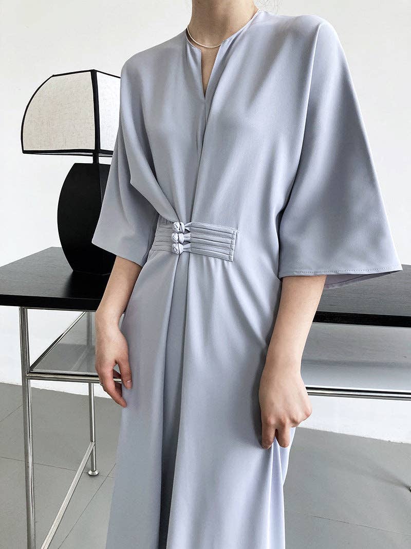 Marayn - Vente Robe – femme - 2025 NOUVELLE Robe Noeud Élégante Moderne Chic Touche Chinoise33