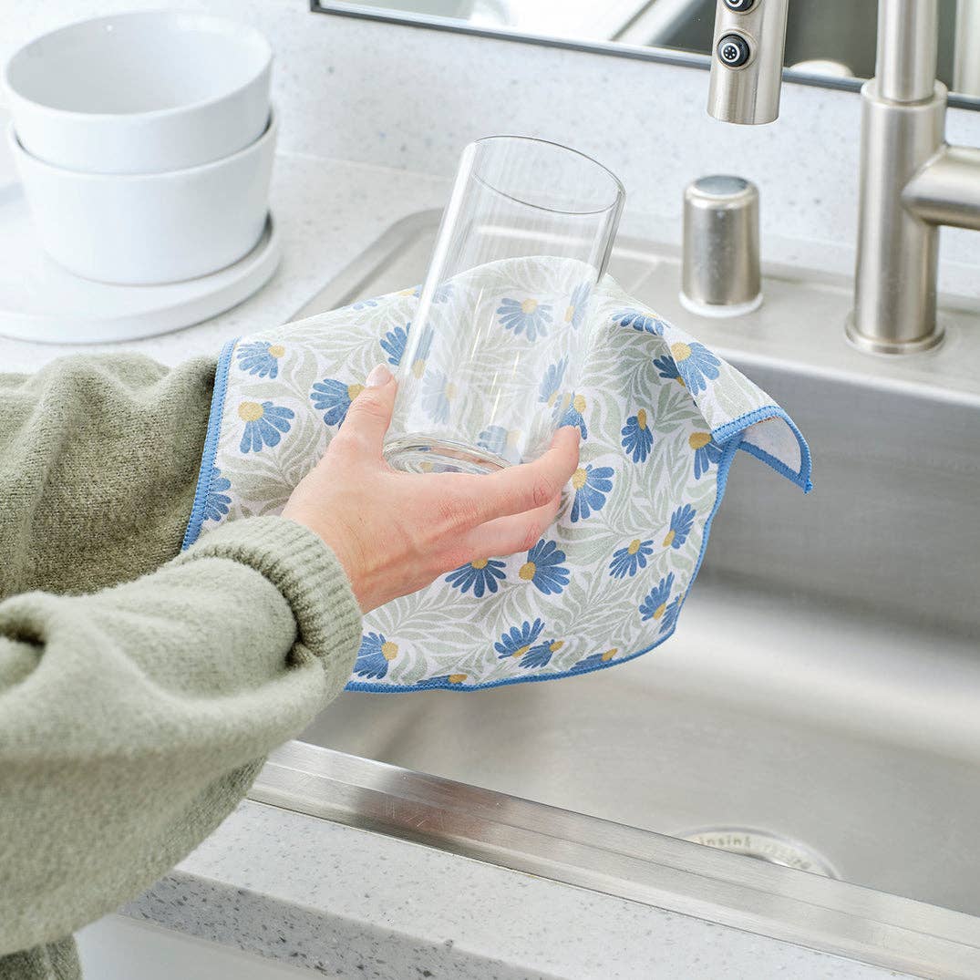 WerkShoppe - Wholesale Tea Towel - Blue Coneflower All Purpose Towel Set1