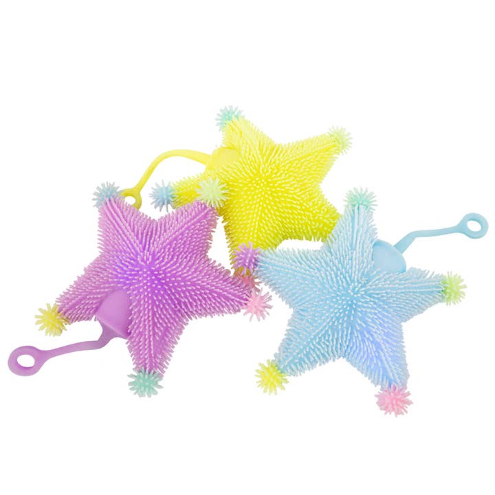 Trendhaus – Großhandel Leuchtspielzeug – Kind & Baby – MM FLUFFY-LEUCHT-STERN YOYO, 3-FACH SORT