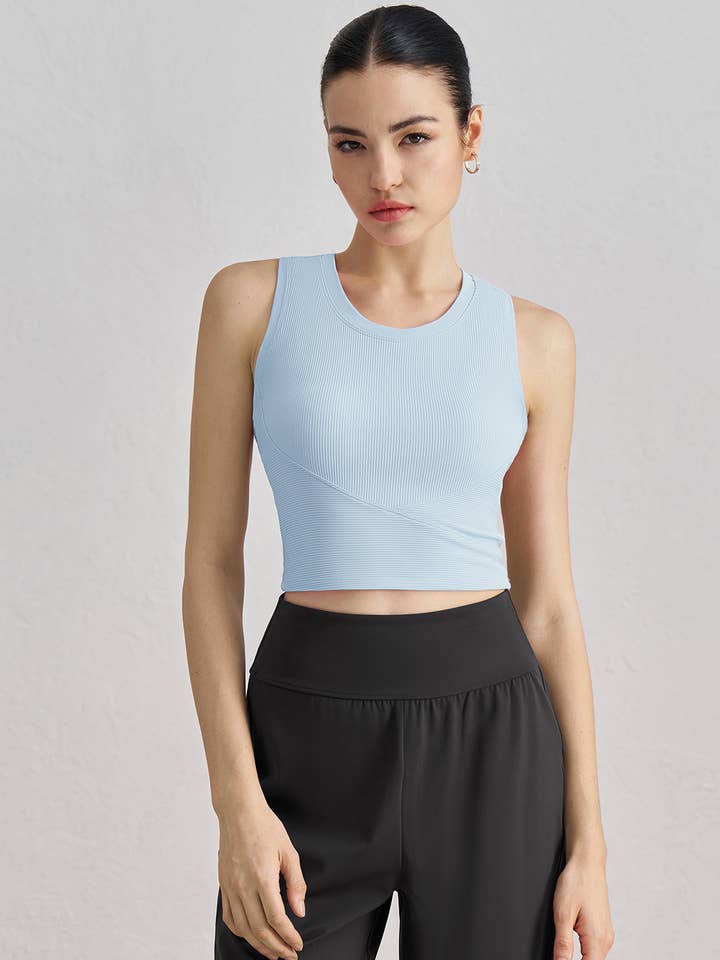 91thelabel - Vendita all'ingrosso Canotta - Donna - Canotta a coppa sagomata a costine Malibu1