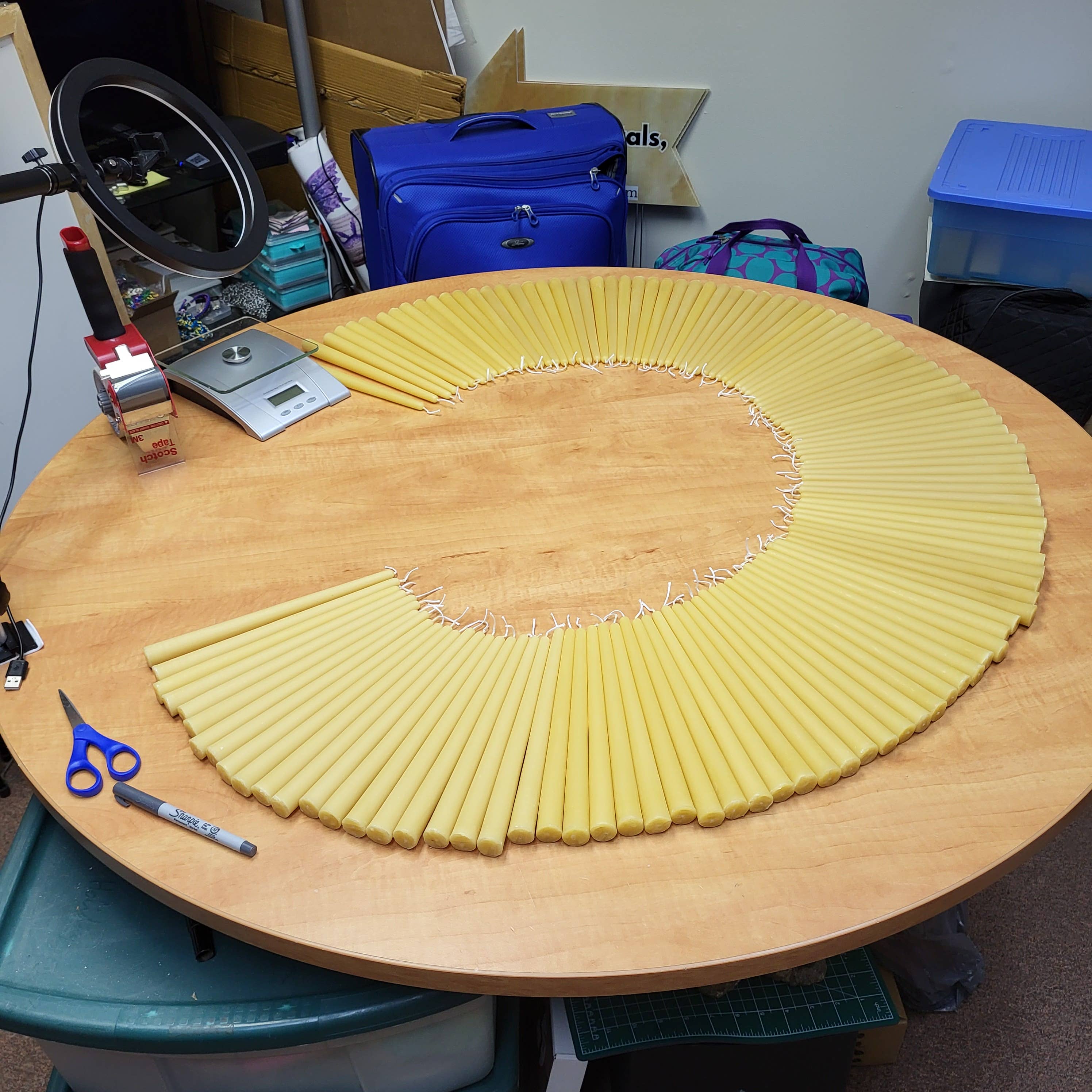 Different Branches - Wholesale Tapered candle/candlestick - Handmade single 9 in pure beeswax candle stick - NO LABELS1