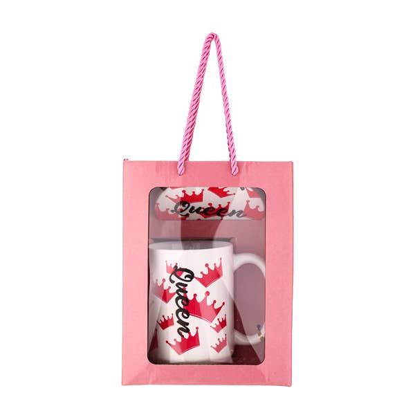 Ladies Queen Themed Coffee Mug and Coaster Set for wholesale by Nima Accessories Inc