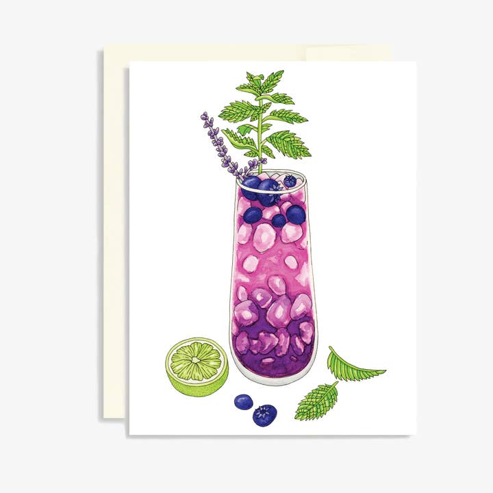 Tarjeta de mojito de arándanos para venta al por mayor de Keepsake Studio