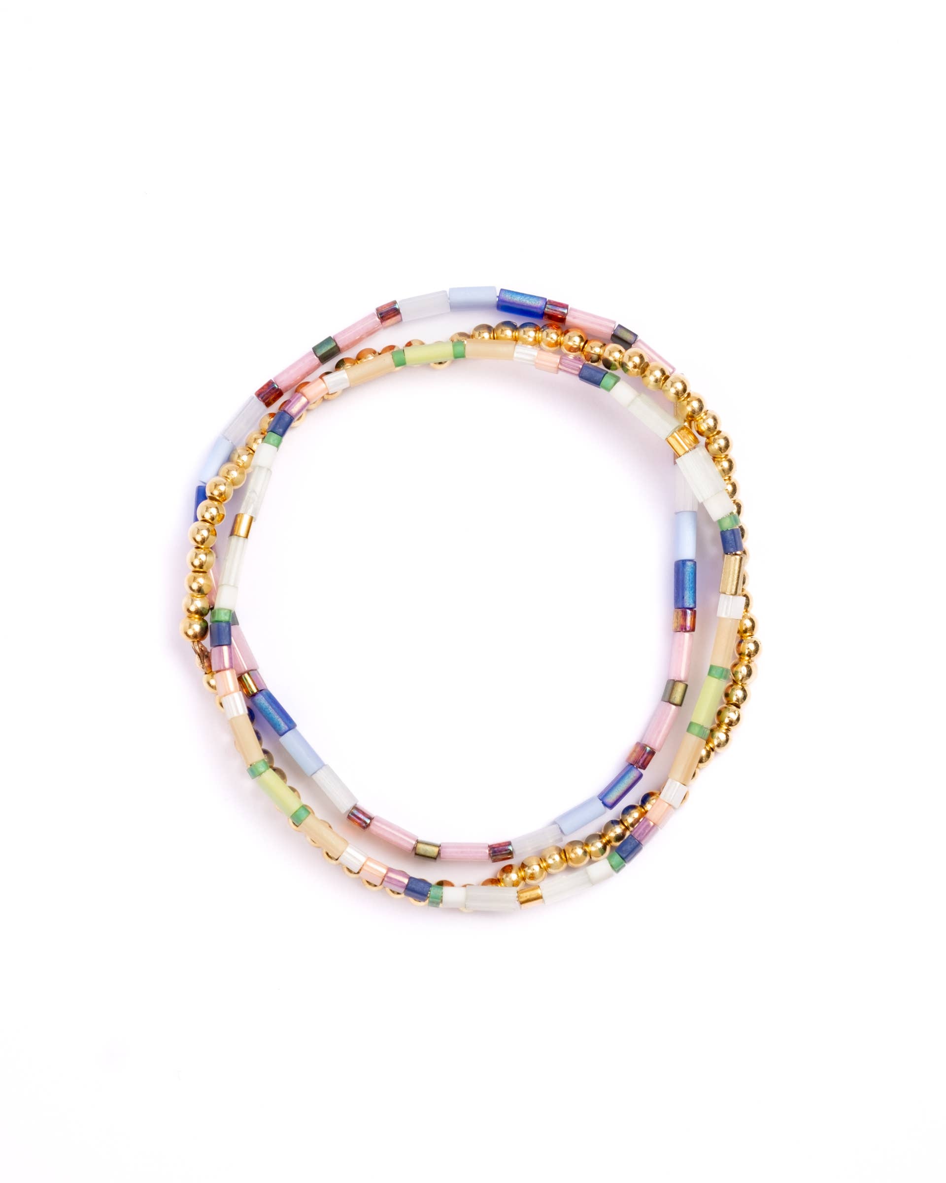 Mayana Designs Co - Wholesale Jewelry Set - Set/3 Miyuki Tila Bracelets (Purple/Blue)1