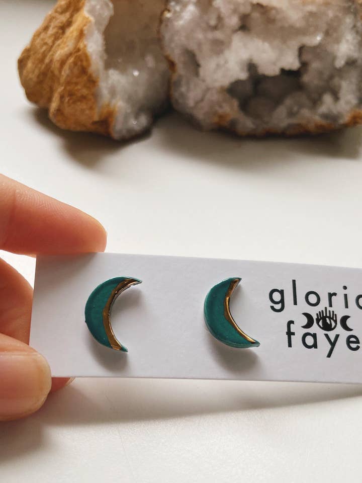 Teal Moons for wholesale by Gloria Faye