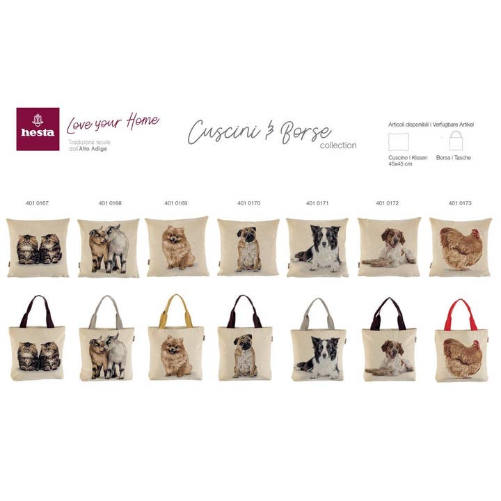 Hesta - Venta al por mayor Bolsa de asa- Mujer - Bolsa SIMBA & NALA de jacquard Gobelin1