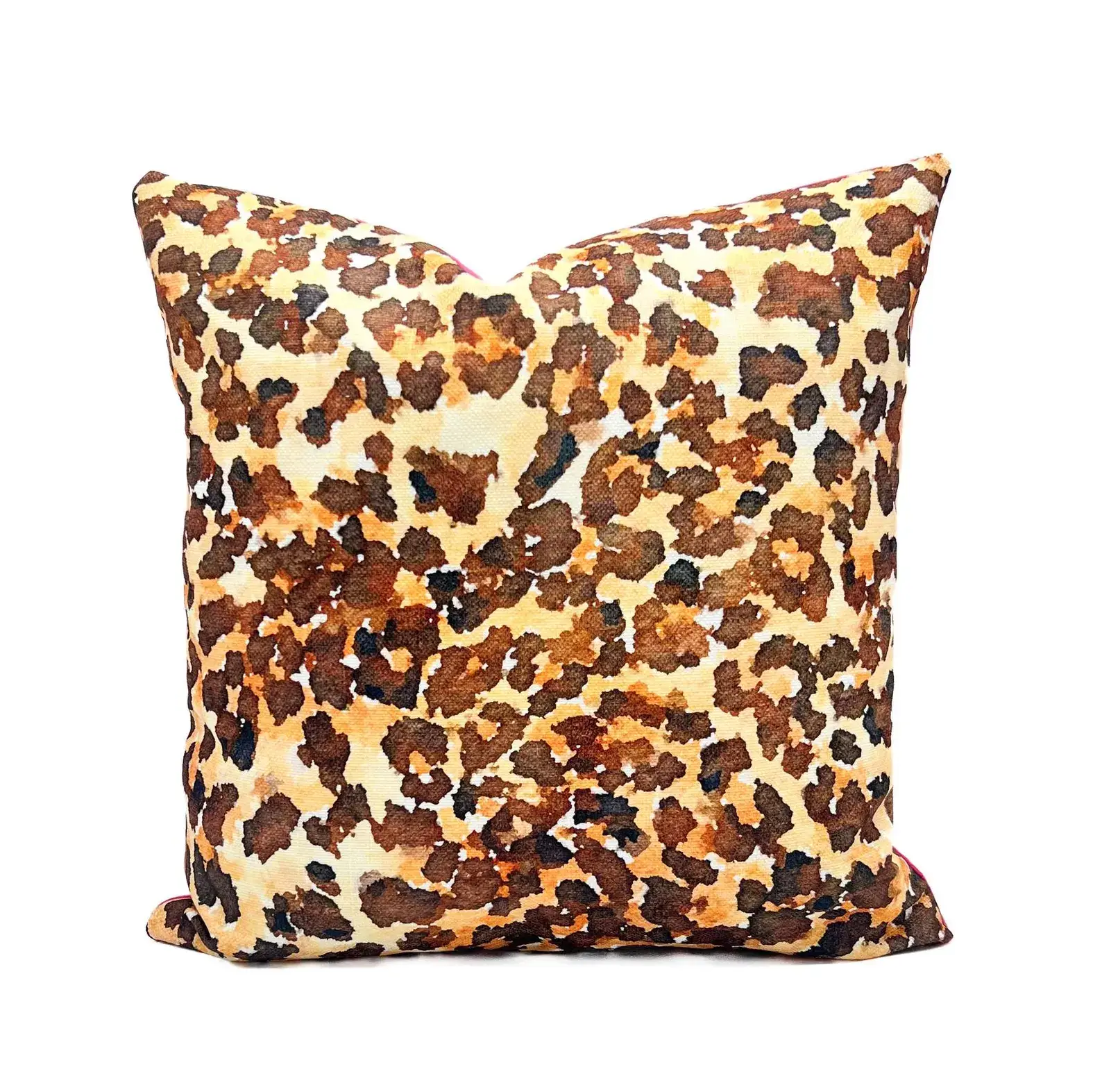 Rachel Brooks Design, LLC – wholesale Dekorativ kudde – Akvarell Leopardmönstrad Kudde0