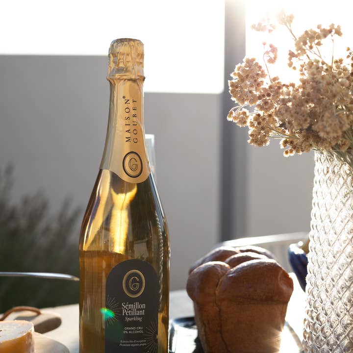 Maison Goubet - Wholesale Non-Alcoholic Wine - Sémillon sparkling organic & alcohol-free grape variety 750ml3