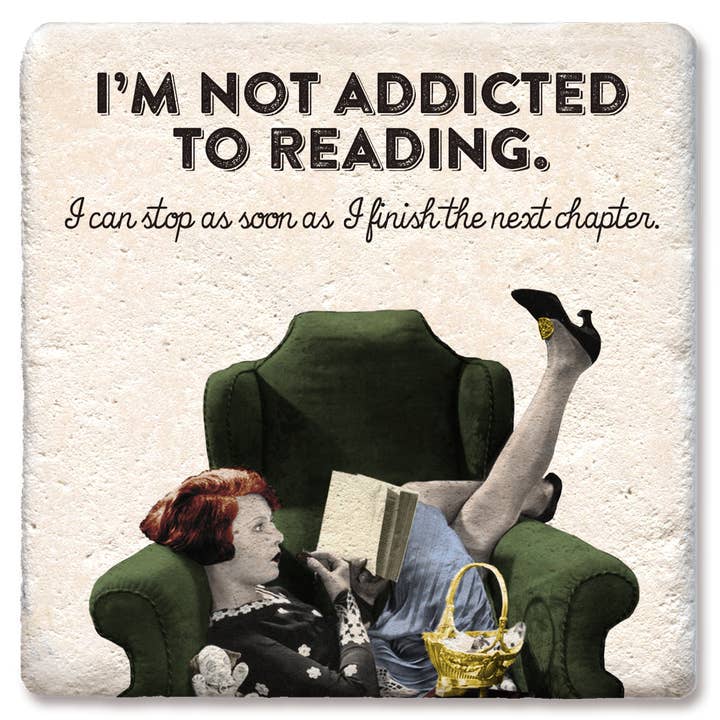 I'm not addicted to reading coaster for wholesale by Tipsy Coasters & Gifts