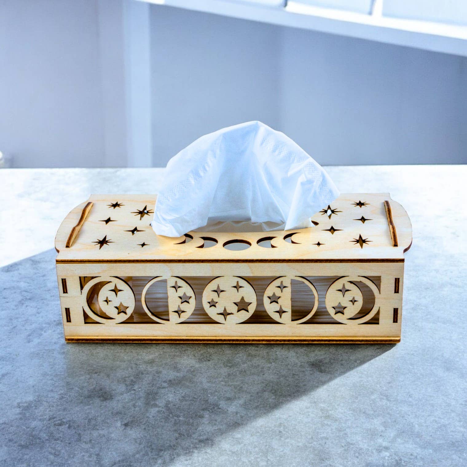 BoisMagique - Wholesale Tissue Box - Wooden tissue box - Celestial Serenity1