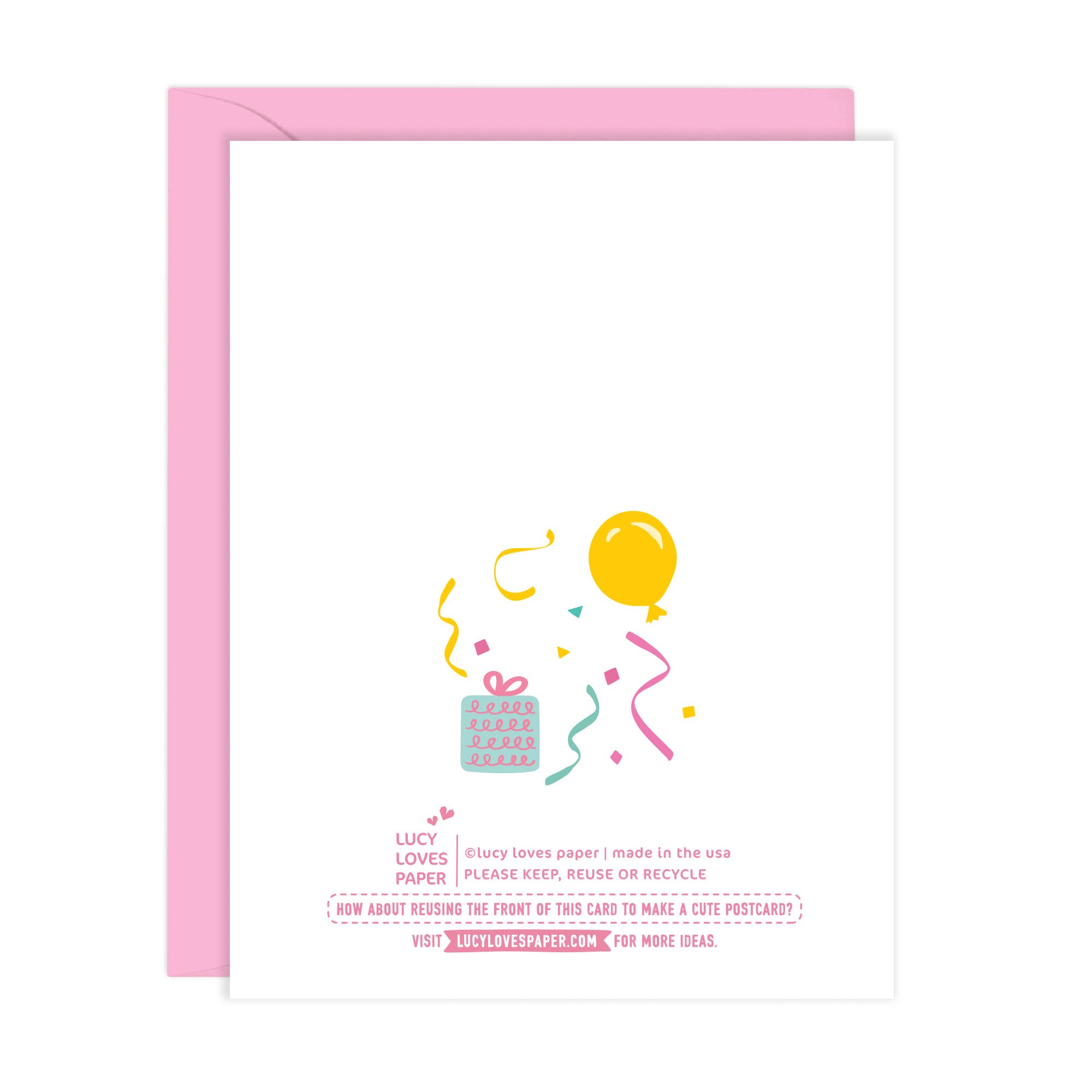 Lucy Loves Paper - Wholesale Birthday Card - Balloon Party Girl | Black Girl Birthday Card (A2)1