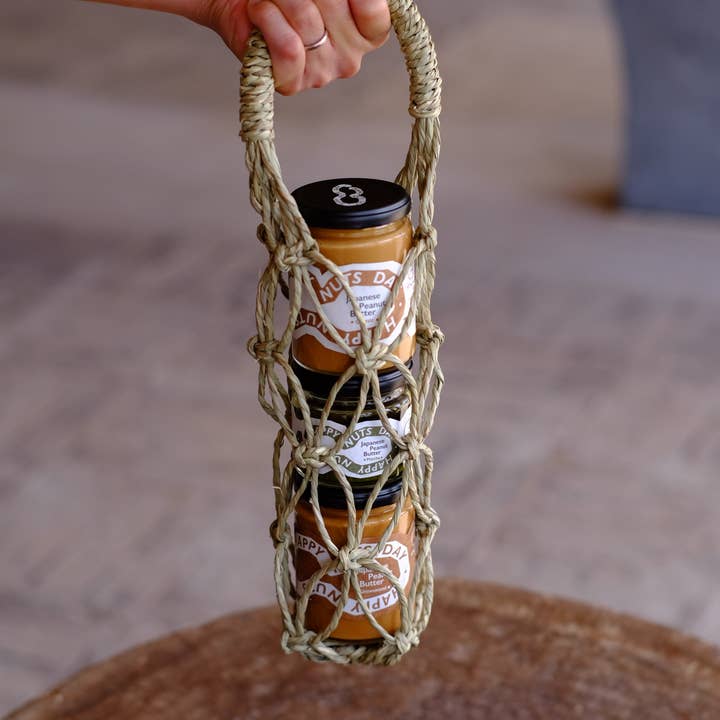 HAPPY NUTS DAY_Japan - Wholesale Gift Bag - Igusa Gift Bag (L · 3-Jar)1