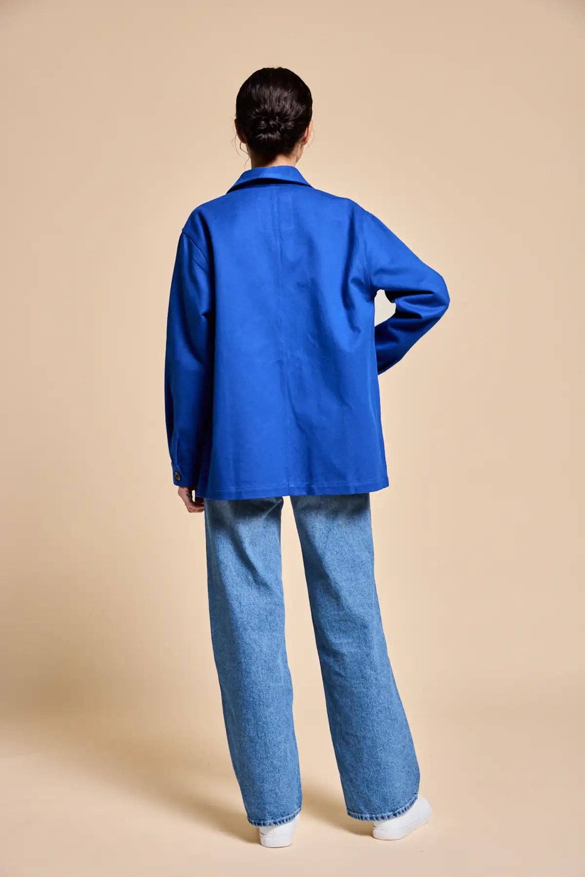 Hindbag - Wholesale Jacket - Men's - Marcel Electric Blue Mixed Jacket4