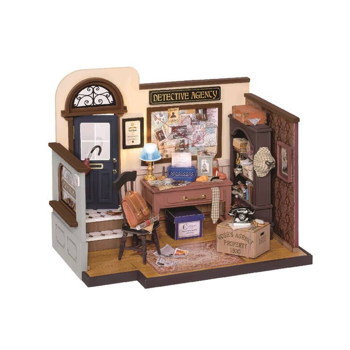 Hands Craft - Wholesale DIY Craft Kit - DIY Miniature House Kit: Mose's Detective Agency