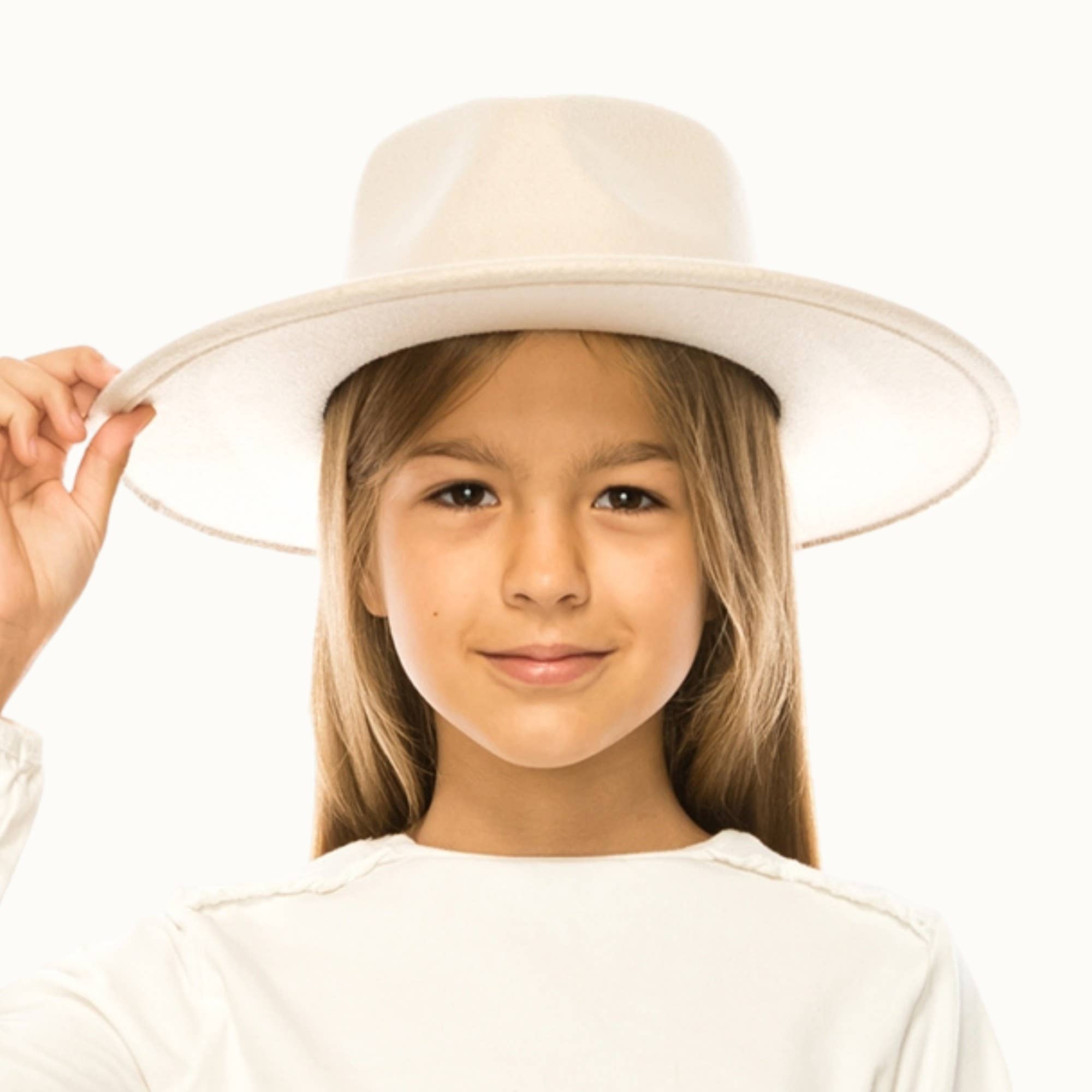 Olive & Pique - Wholesale Kids Hat - Kids - Youth Children's Vegan Felt Rancher Hat, Adjustable6