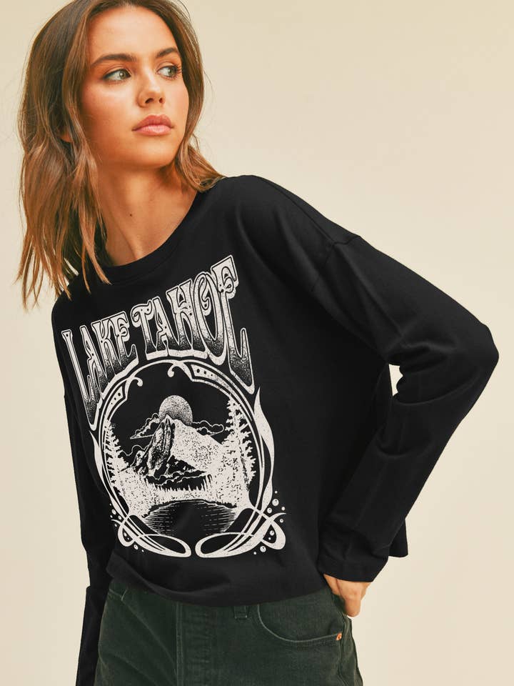 Honestee - Wholesale T-Shirt (Graphic) - Women's - Lake Tahoe Graphic T-Shirt0