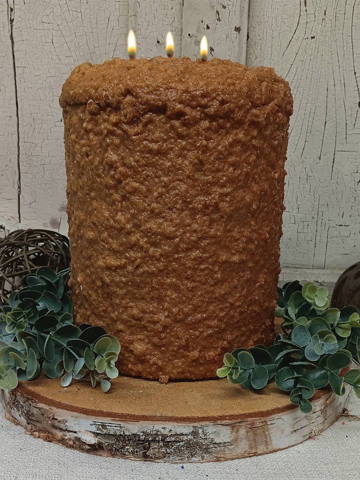 Caramel Coffee Cake 3 Wick Candle for wholesale by Warm Glow Candle Company
