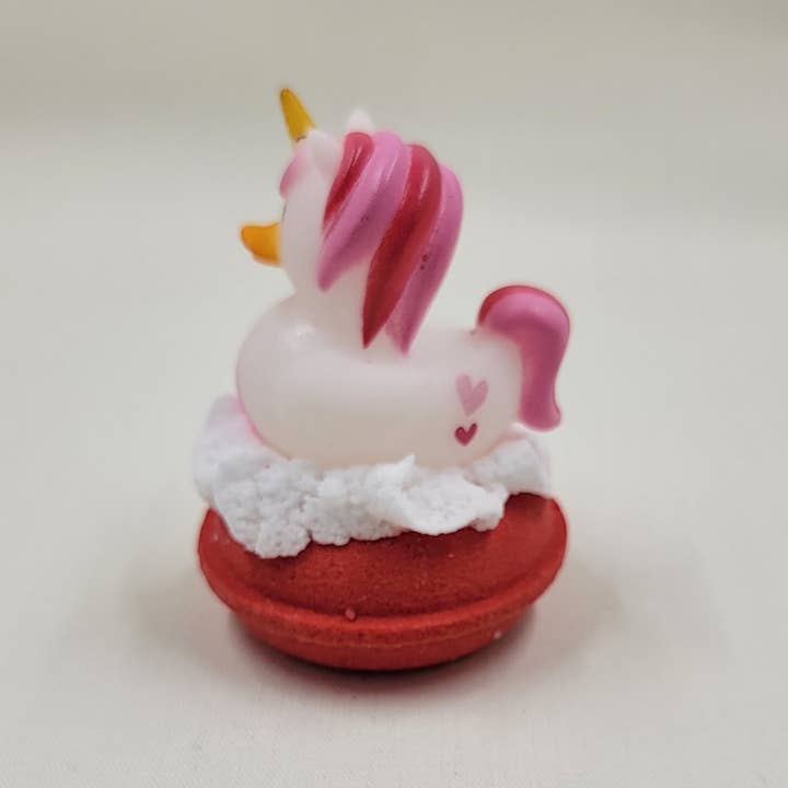 Valentine Mini Donut badbomb med enhörningsgummianka för wholesale av Fizz Bizz