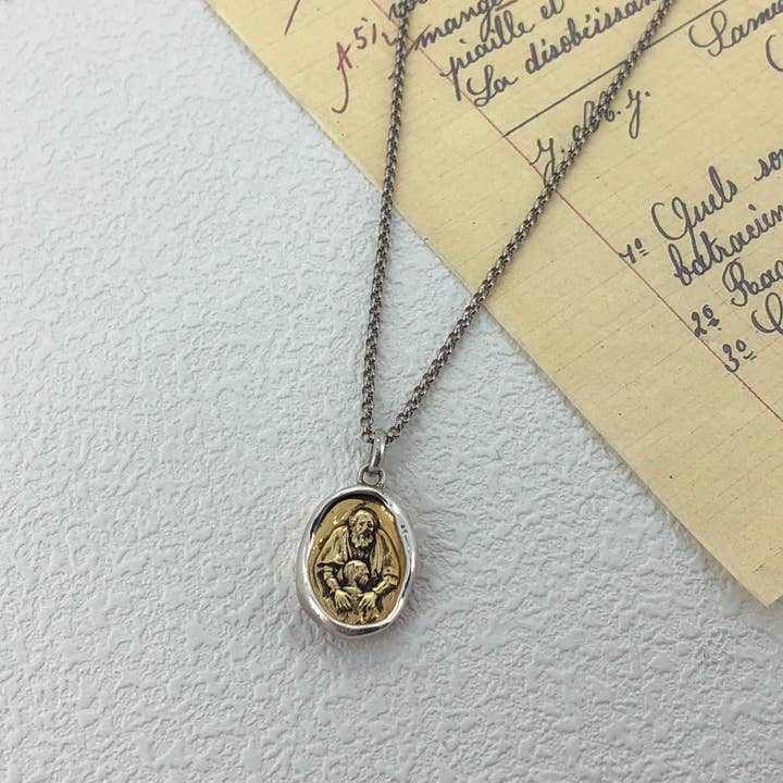 LuminaSalina - Wholesale Pendant/Charm Necklace - Prodigal Son - Silver Pendant Necklace Jewelry, Unisex2