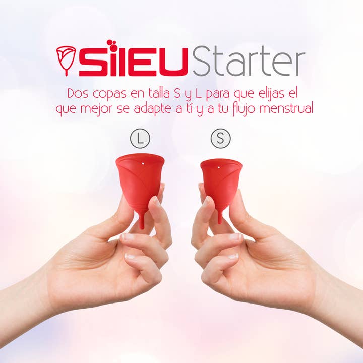 Sileu - Vendita all'ingrosso Coppette mestruali - Due coppe mestruali Sileu Rose1
