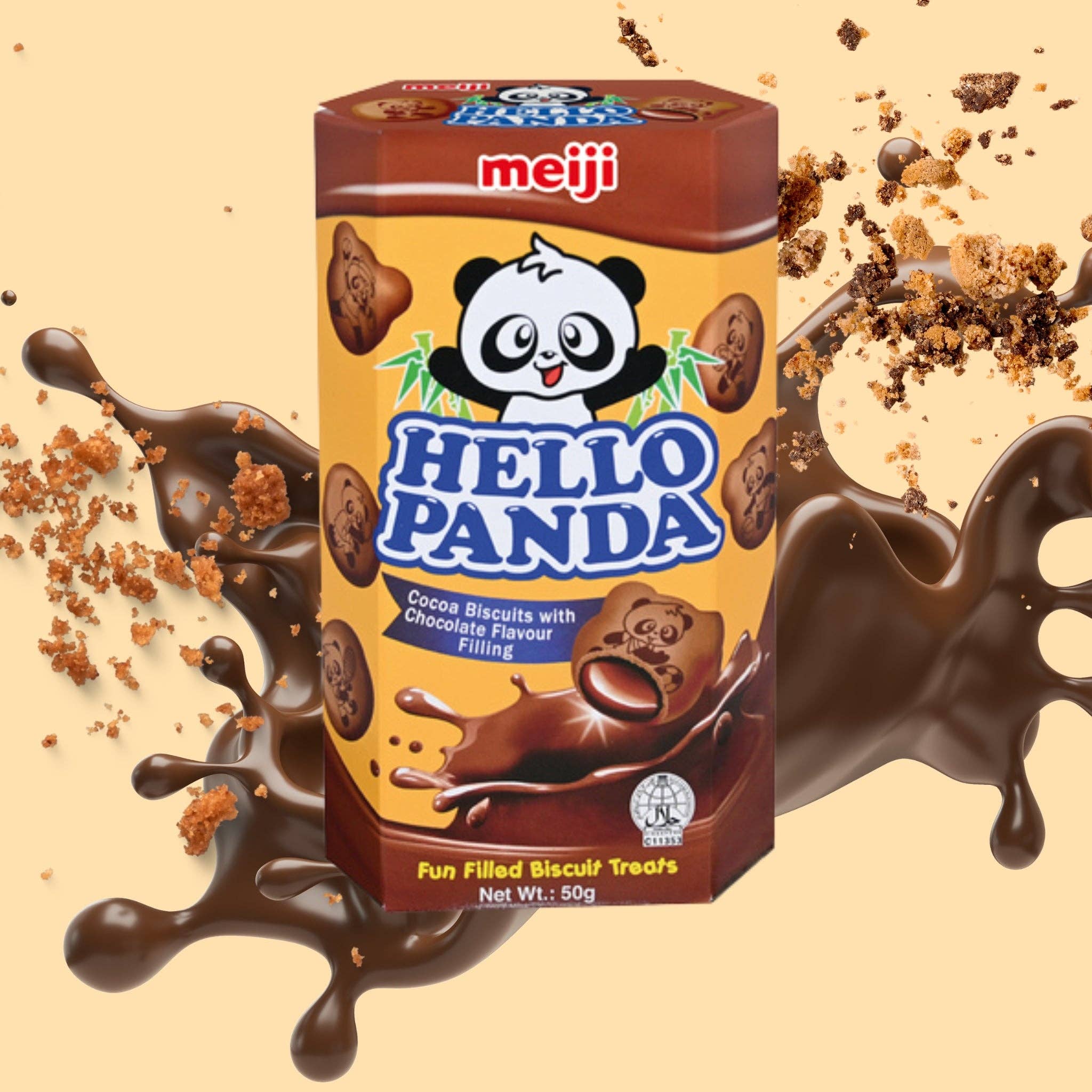 utoppa GmbH – wholesale Biscuit – Meiji Hello Panda chocolate biscuits with chocolate filling 50 g1