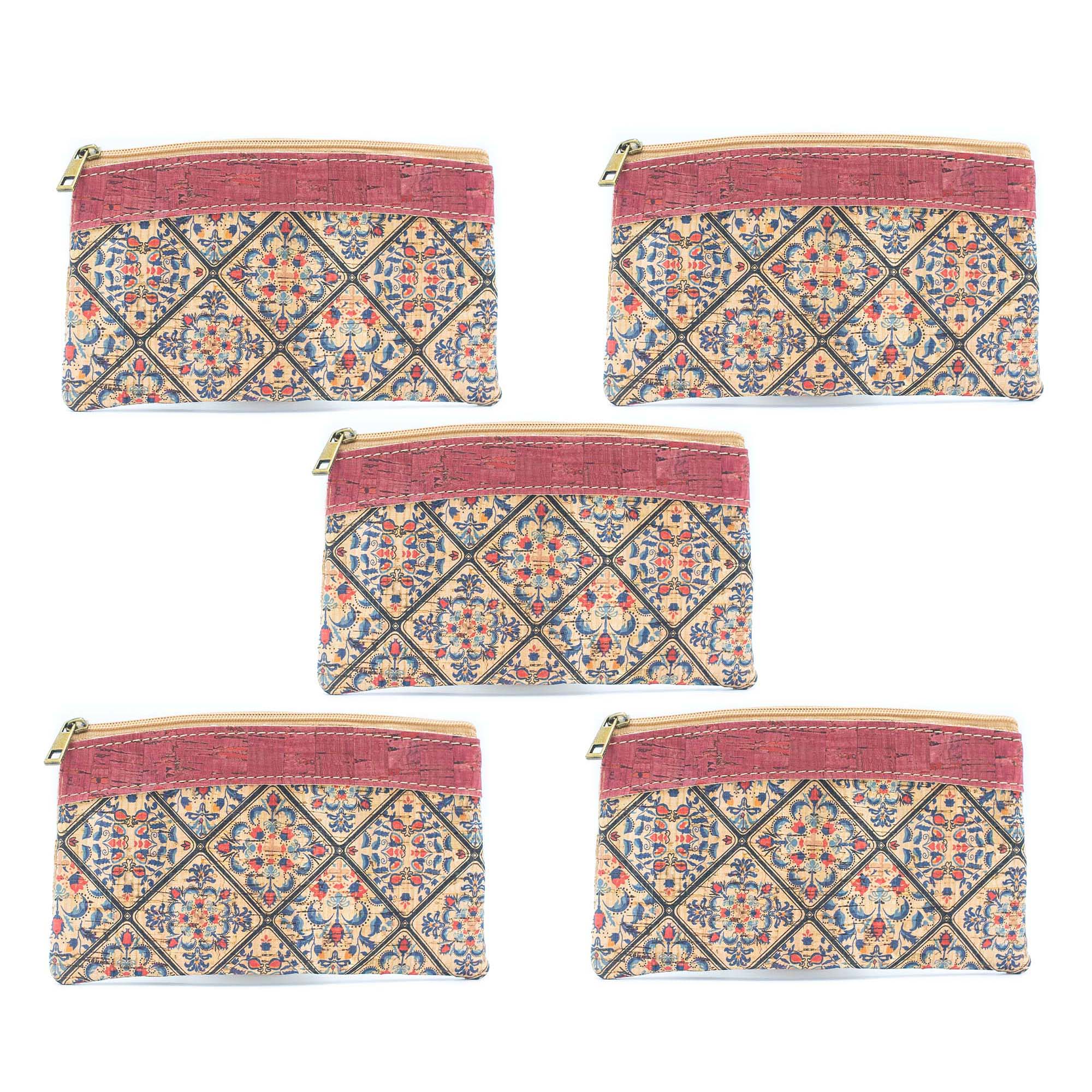 Meninas Bonitas Cork - Wholesale Coin Purse - Women's - 5units-Tango Mini Cork Purse BAGD-2841