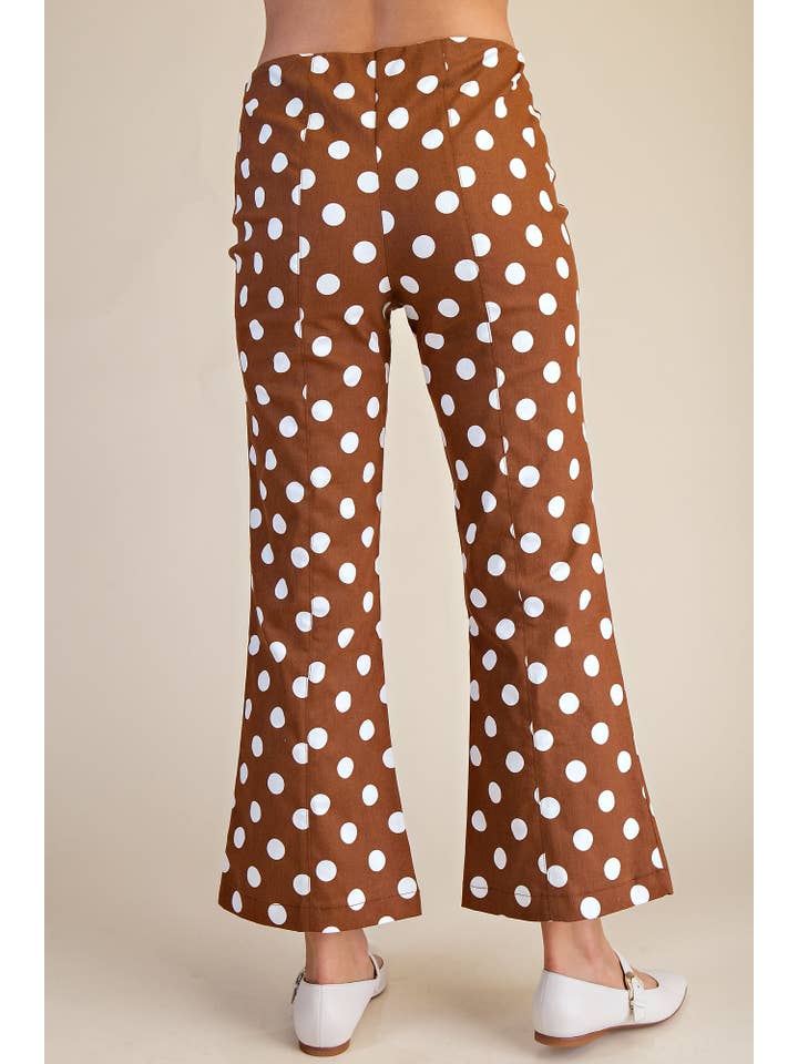 Glam - Wholesale Pants - Women's - Flare Crop Dot Pants11