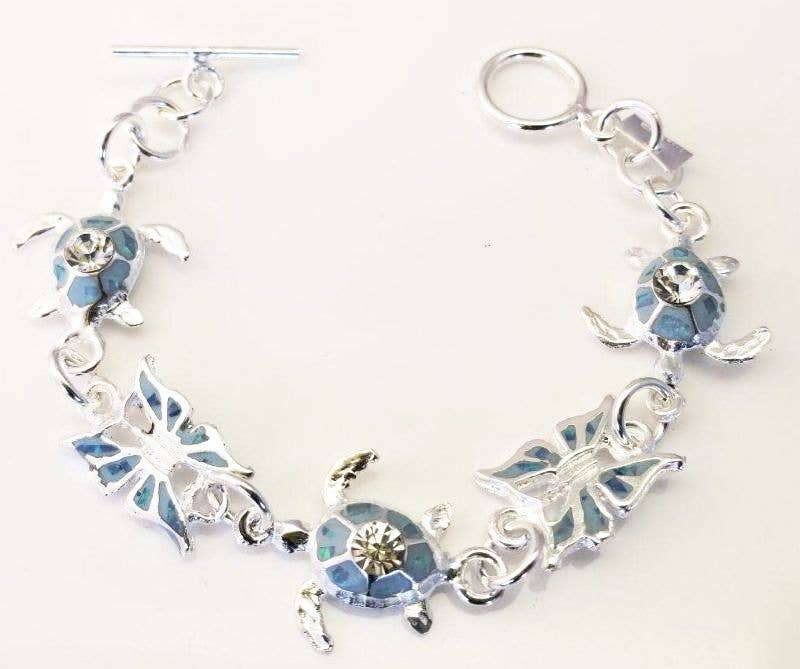 Costello International - Wholesale Tennis Bracelet - Treasure Island Opaline Silver Tennis Bracelets3