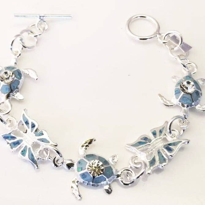 Costello International - Wholesale Tennis Bracelet - Treasure Island Opaline Silver Tennis Bracelets3