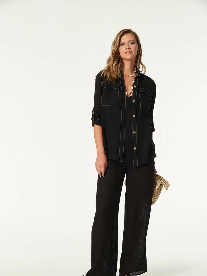 Biber Linen Mesh Jacket for wholesale by OKY