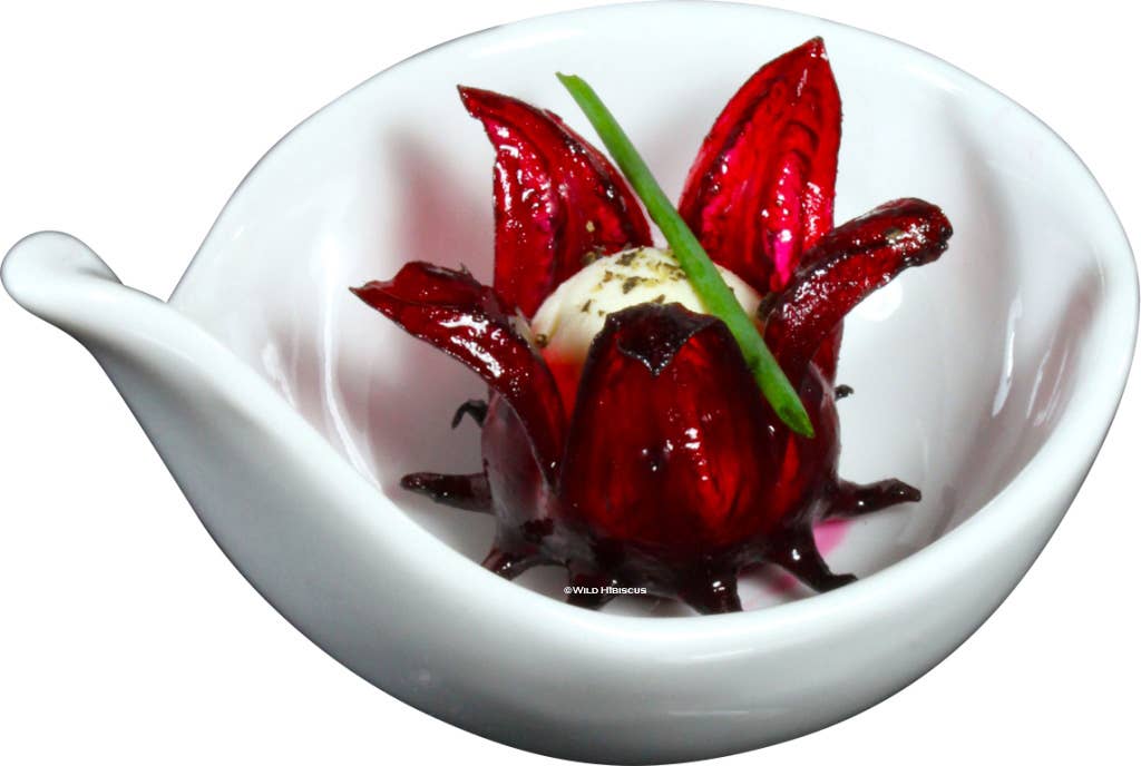 Wild Hibiscus Flower Company - Wholesale Cocktail Mix/Syrup - Wild Hibiscus Flowers in Syrup 8.8oz Jar6