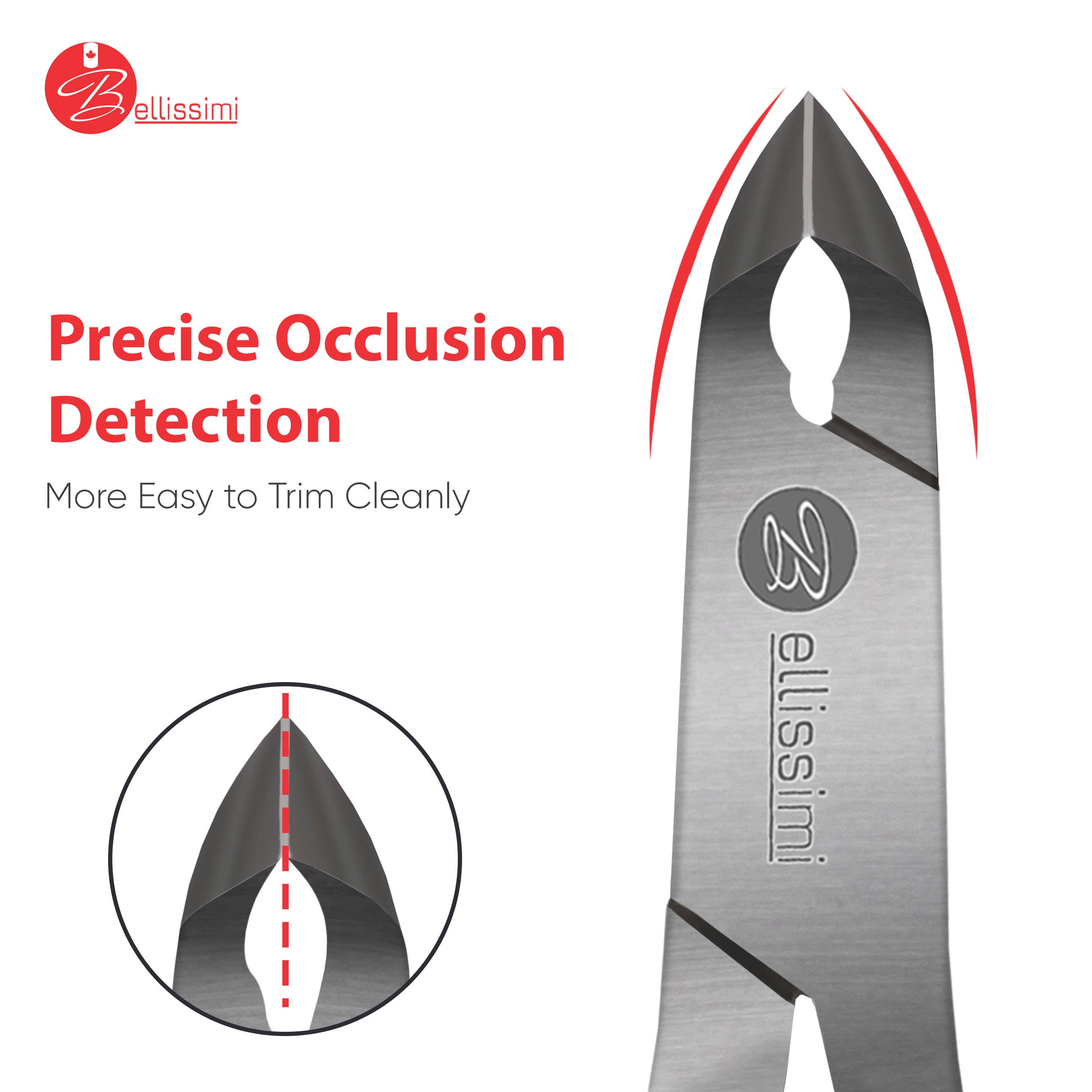 Bellissimi Professional Instruments – wholesale Nail clipper/scissor – Premium Scissor Style Cuticle Nipper - Professional Nipper3