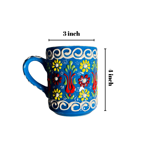 Umays Boho – wholesale Kaffekoppar – Handmålad kaffemugg, keramisk mugg, handgjorda blommiga muggar8