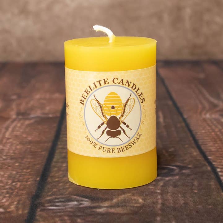 Beelite Candles - Wholesale Pillar Candle - Smooth Beeswax Pillar Candles