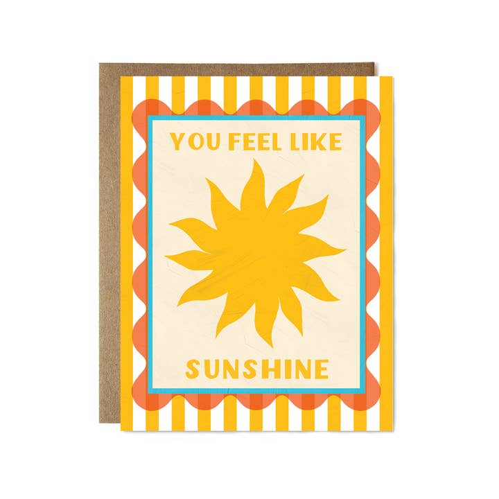 Ula Bloom - Wholesale Love Card - You Feel Like Sunshine Card